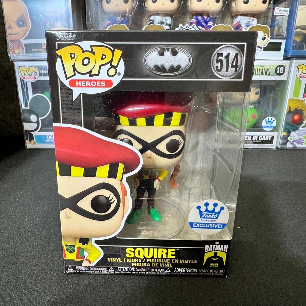 Funko Pop Heroes Squire 514 Batman 85 Years Funko.com Exclusive Vinyl Figure